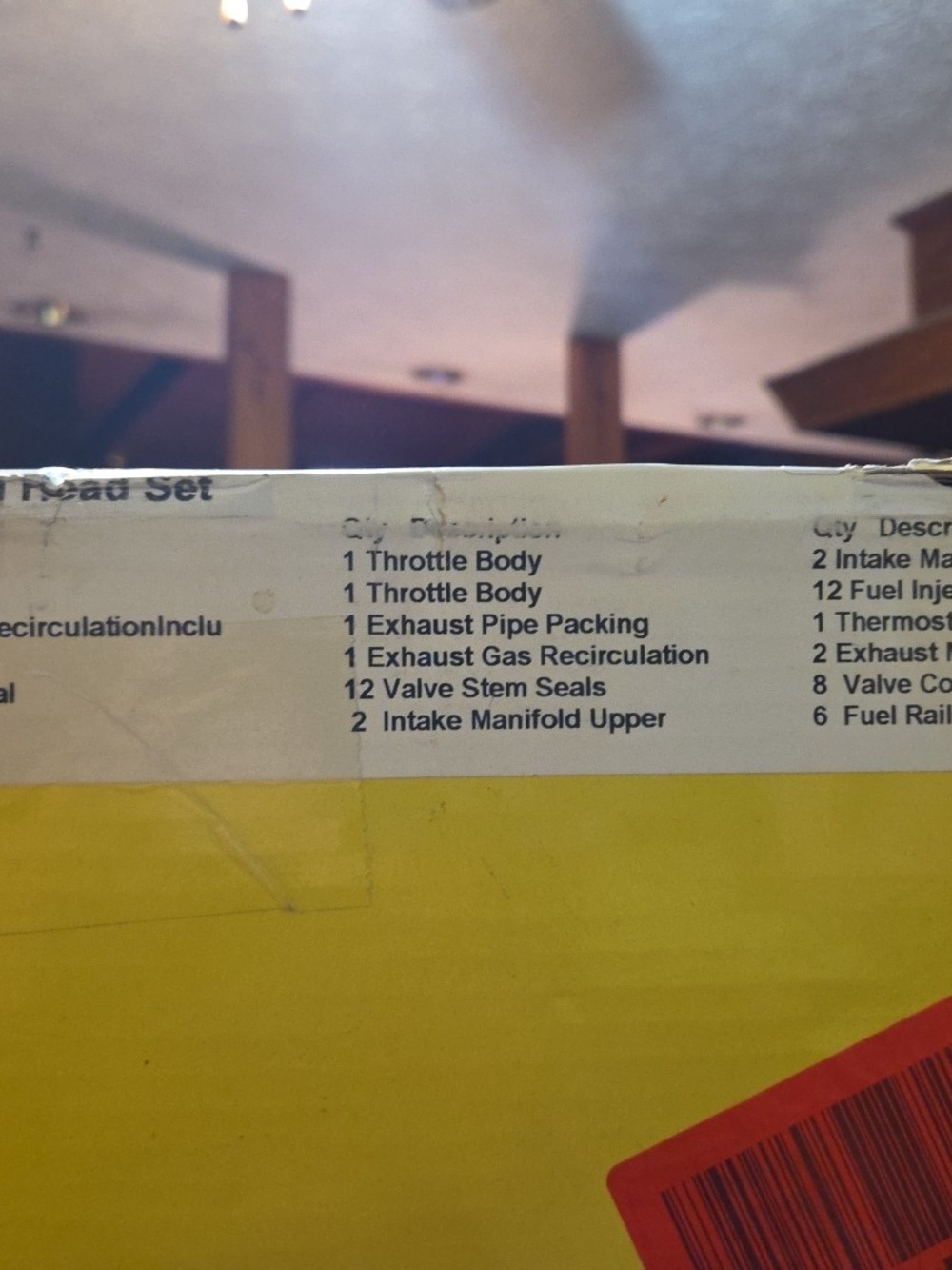 Yellow Engine Gasket Set by - Picture 3 of 3